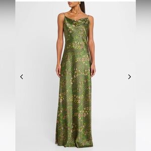 Veronica Beard Madison Floral Silk Slip Dress